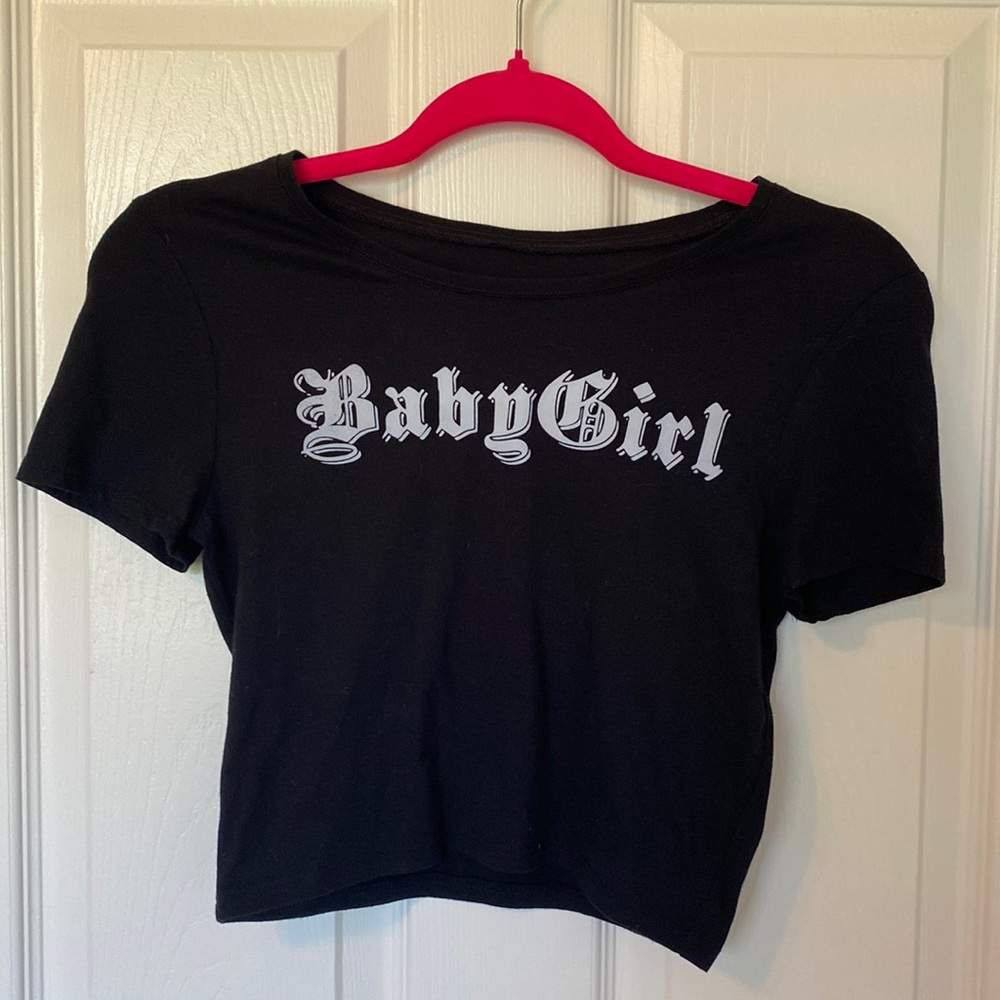“Baby Girl” crop top